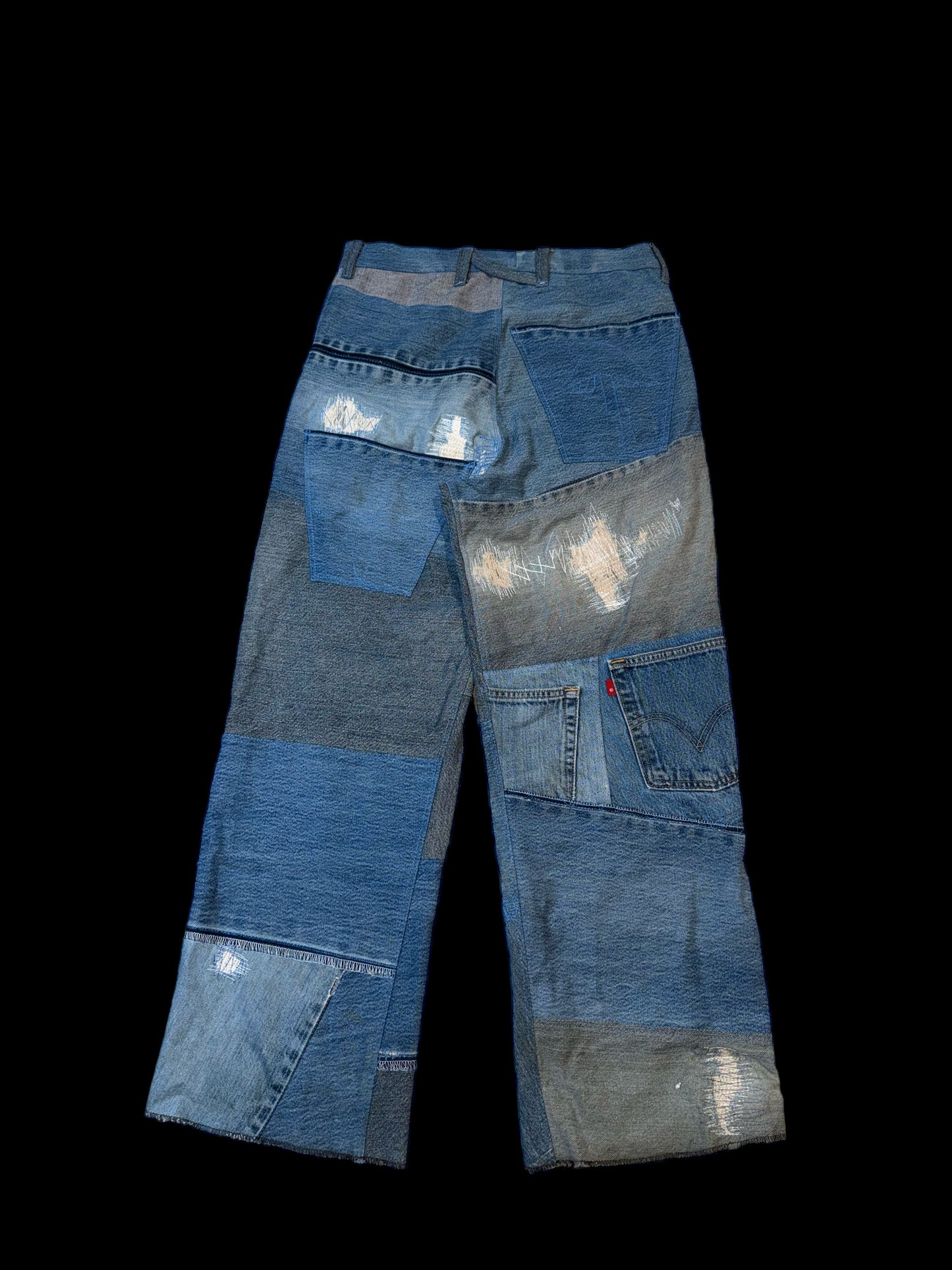 PATCHWORK SKATE JEANS