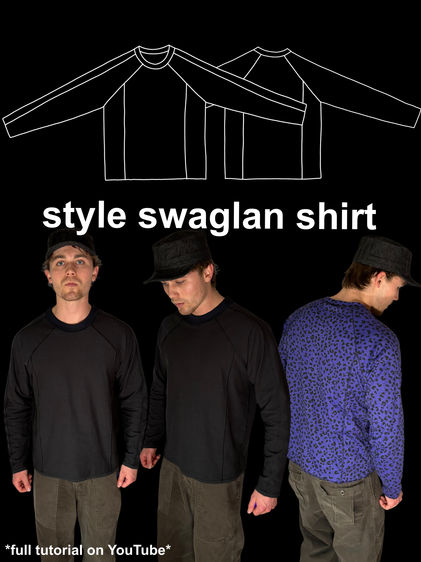 style swaglan shirt pattern