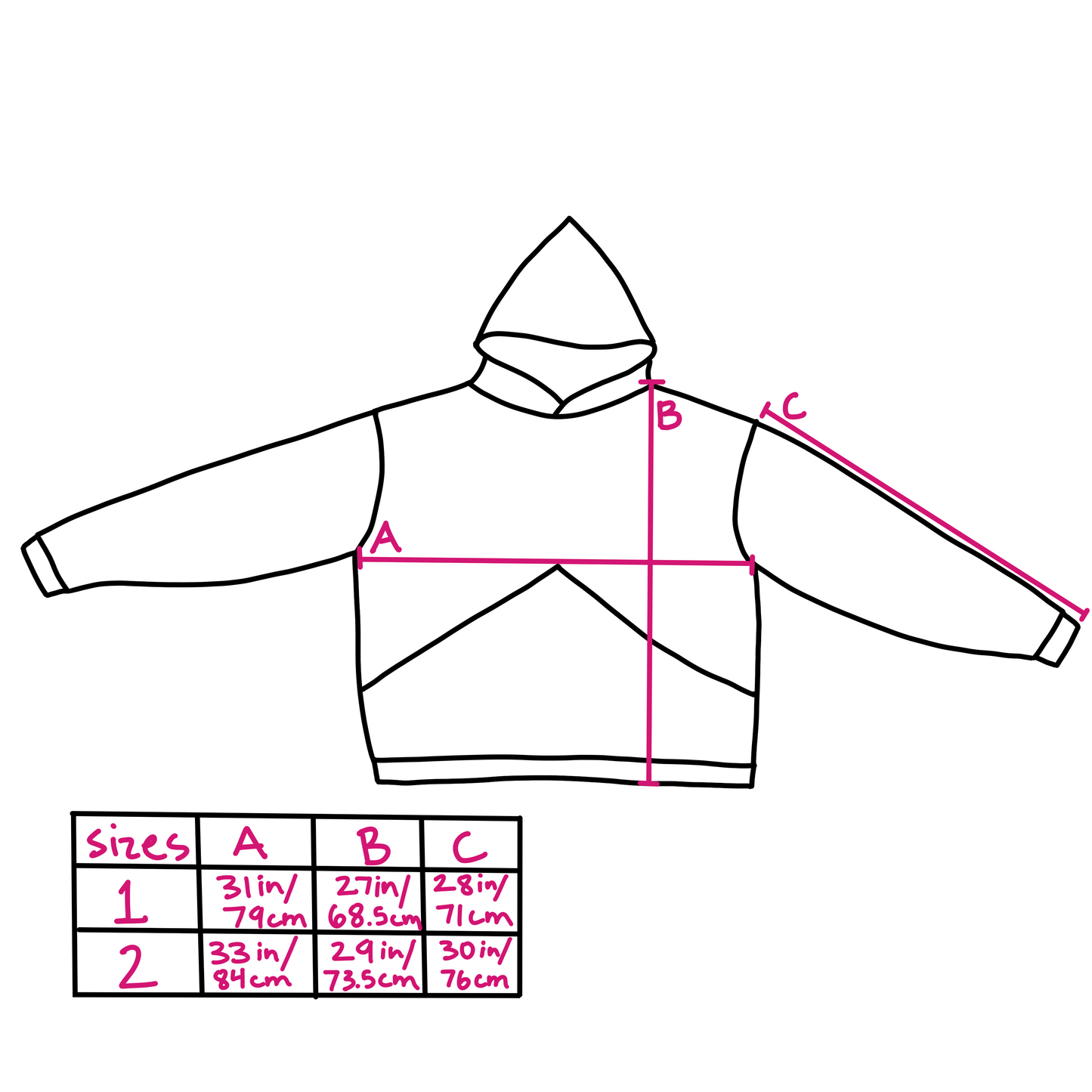 Y7K HOODIE PATTERN !A4 VERSION!