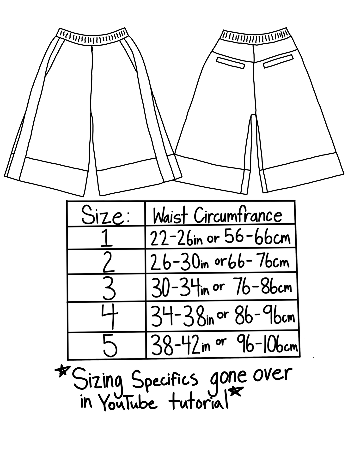 SANDLER SHORTS PATTERN