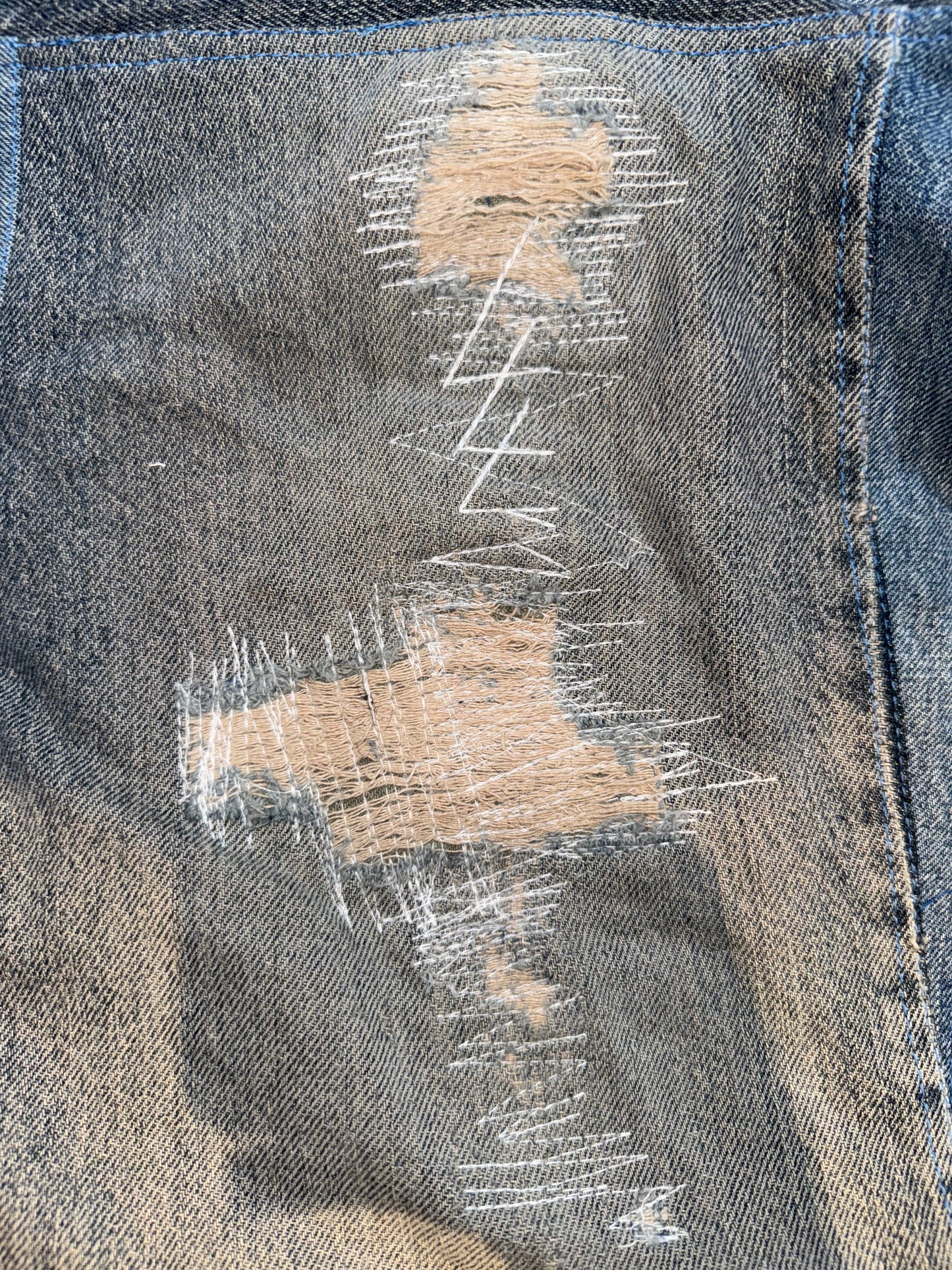 PATCHWORK SKATE JEANS