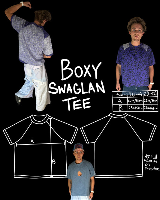 BOXY SWAGLAN TEE PATTERN